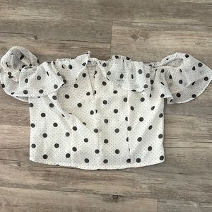 Polka dot crop